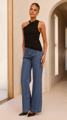 Adamaris Asymmetrical Top - Black