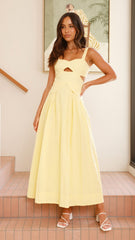 Harleigh Midi Dress - Yellow