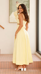Harleigh Midi Dress - Yellow