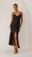 Elsa Midi Dress - Black