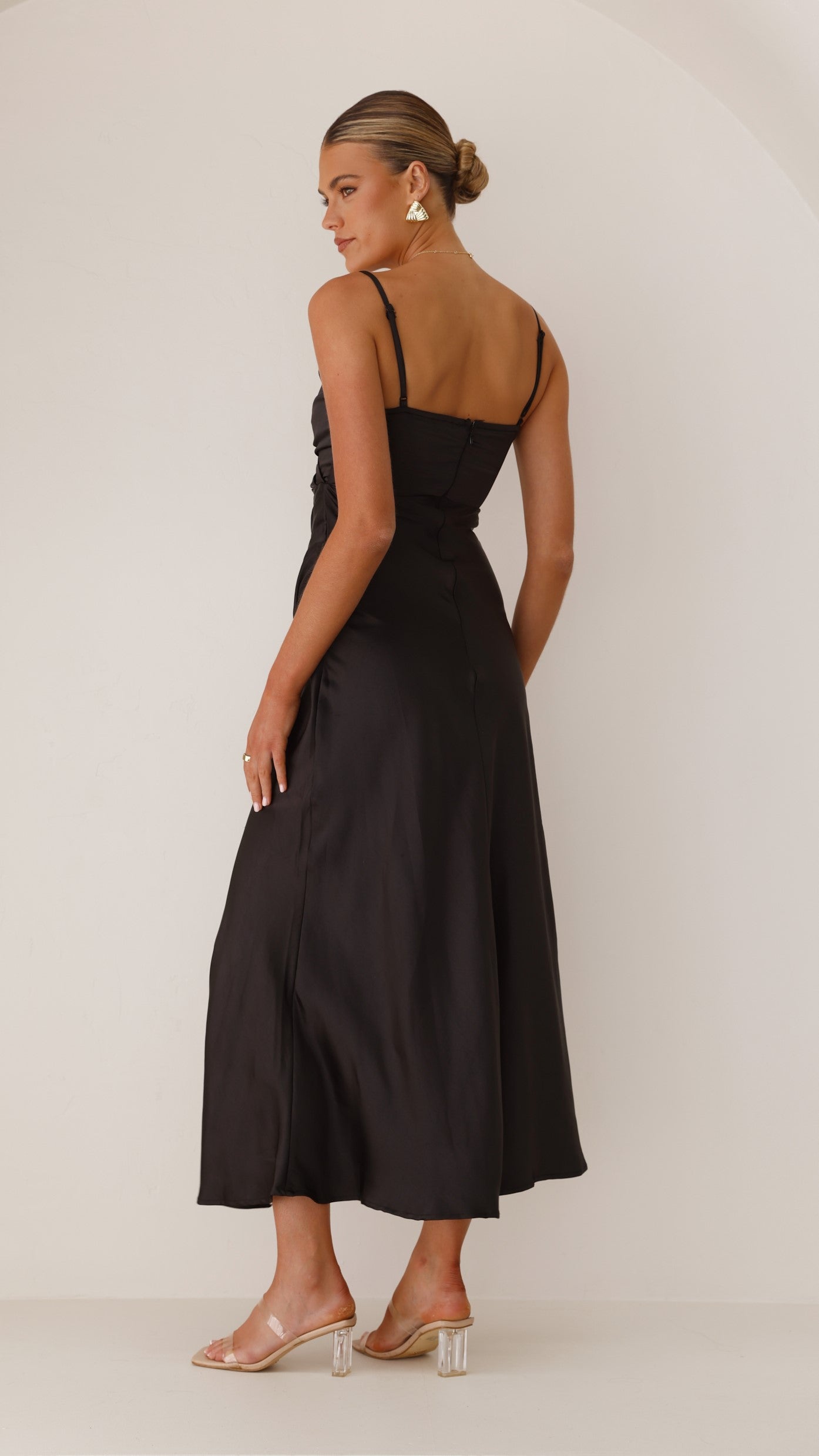 Elsa Midi Dress - Black