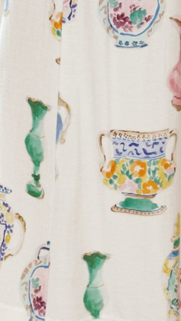 Kimberly Shorts - Vase Print