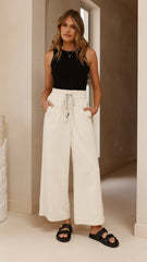 Josephine Pants - Off White Denim