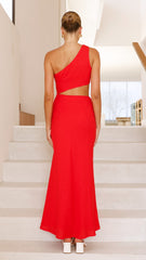 Abia Maxi Dress - Red