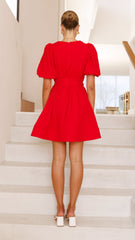 Erin Mini Dress - Red