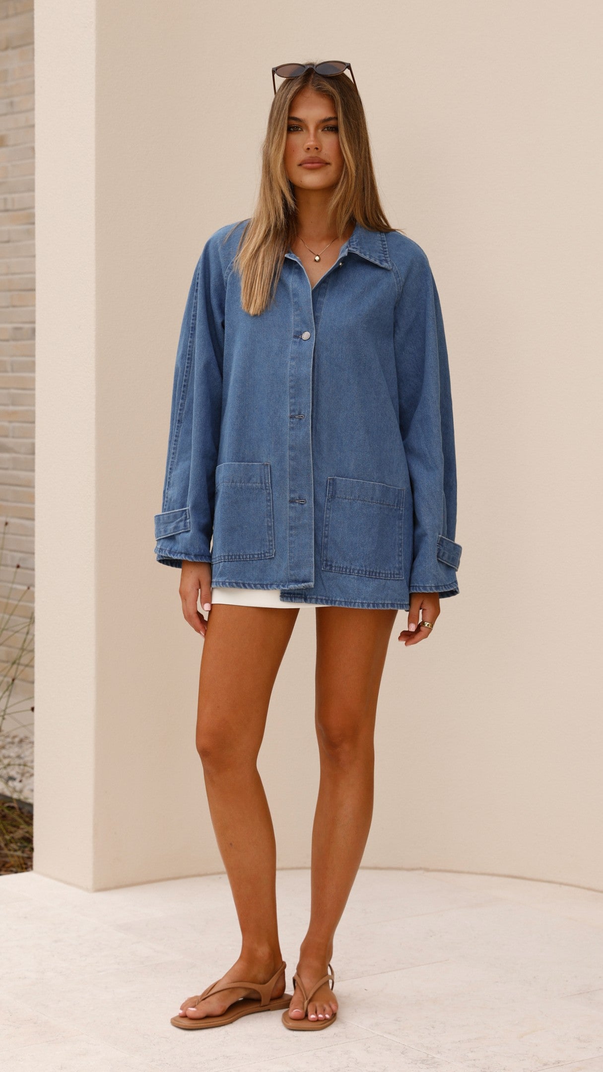 Laura Denim Jacket - Mid Wash