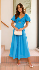 Christina Maxi Dress - Blue