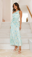 Laken Maxi Dress - Green Floral