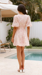 Erin Mini Dress - Blush