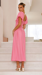 Christina Maxi Dress - Hot Pink