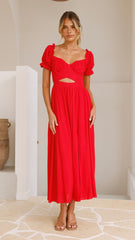 Hulu Maxi Dress - Red