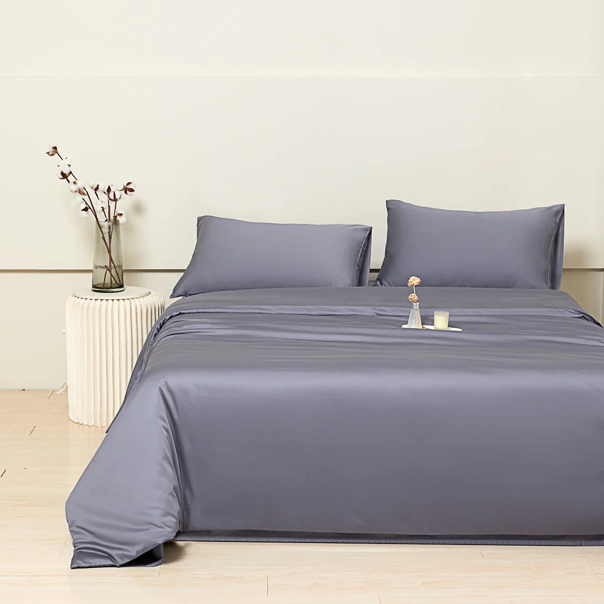 Jazz Blue Premium Cotton Duvet Cover Set