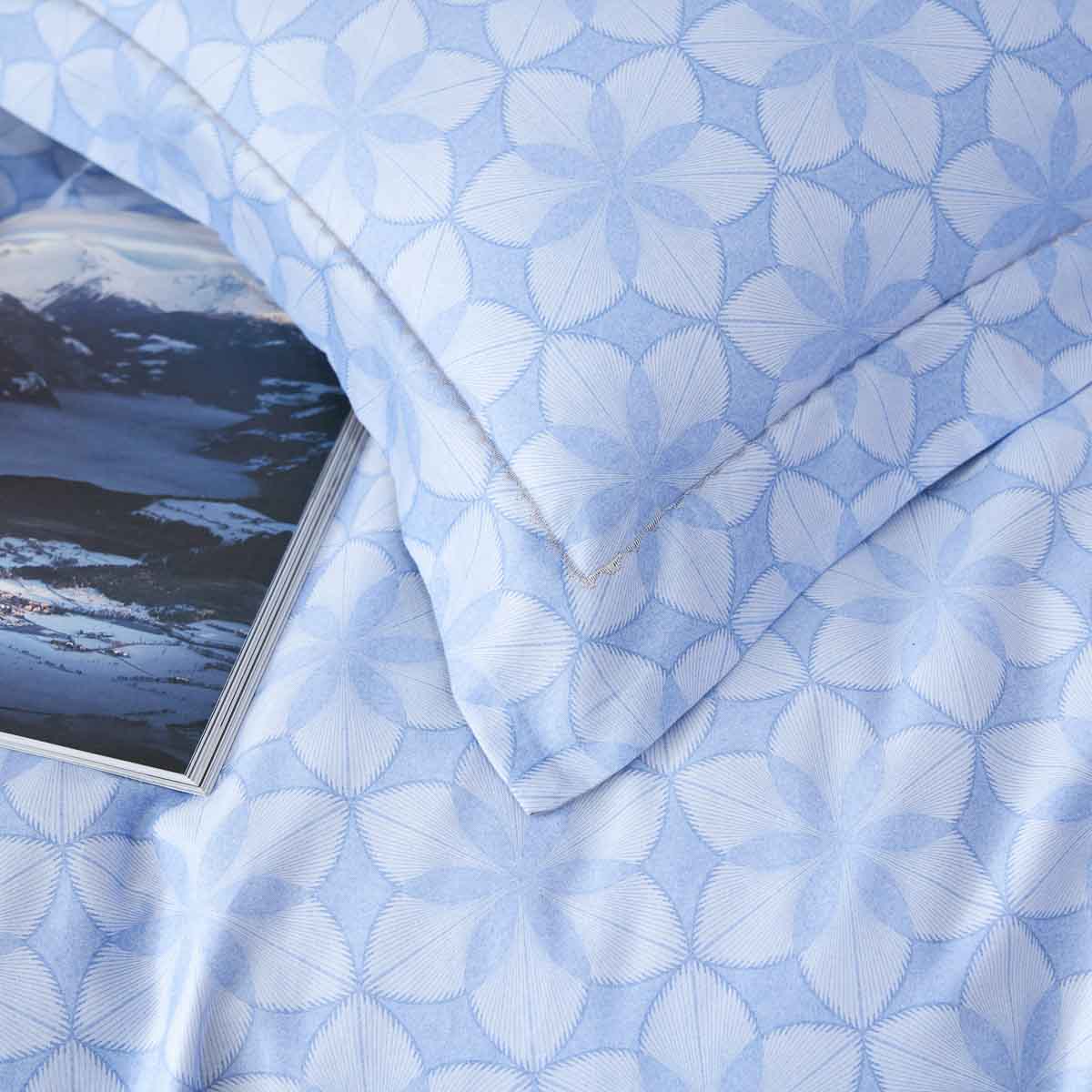 Paloma Pattern Brushed Cotton Fitted Sheet Set