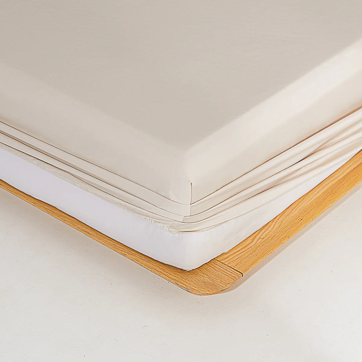 Coco Apricot Premium Cotton Fitted Sheet