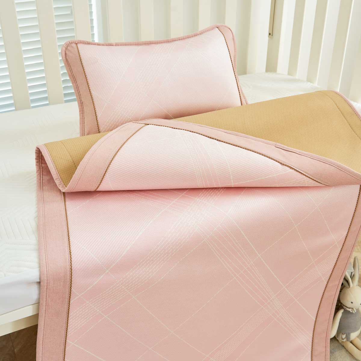 Baby Pink Bing Si Summer Mattress Topper Set
