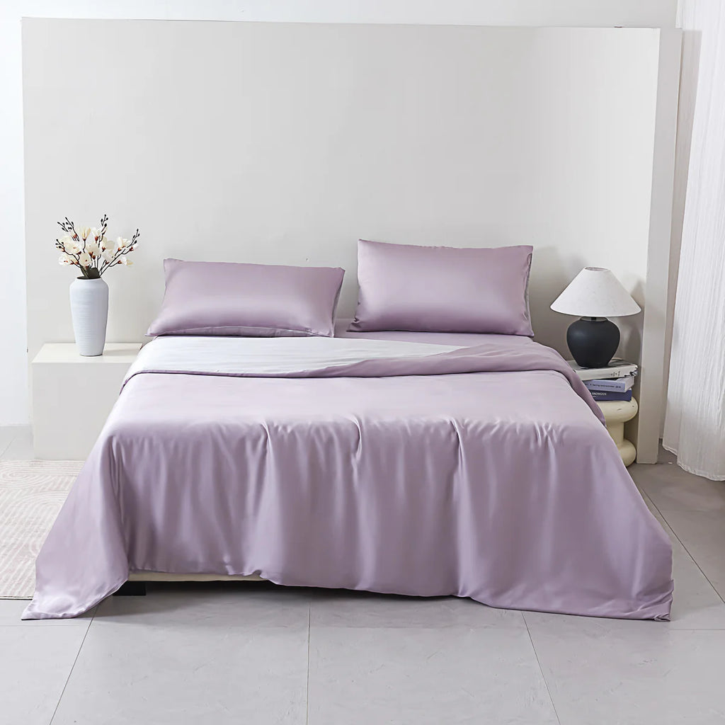 Starry Purple Tencel™ Fitted Sheet Set