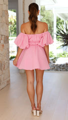 Baki Mini Dress - Pink