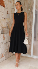 Kaida Midi Dress - Black