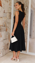Kaida Midi Dress - Black