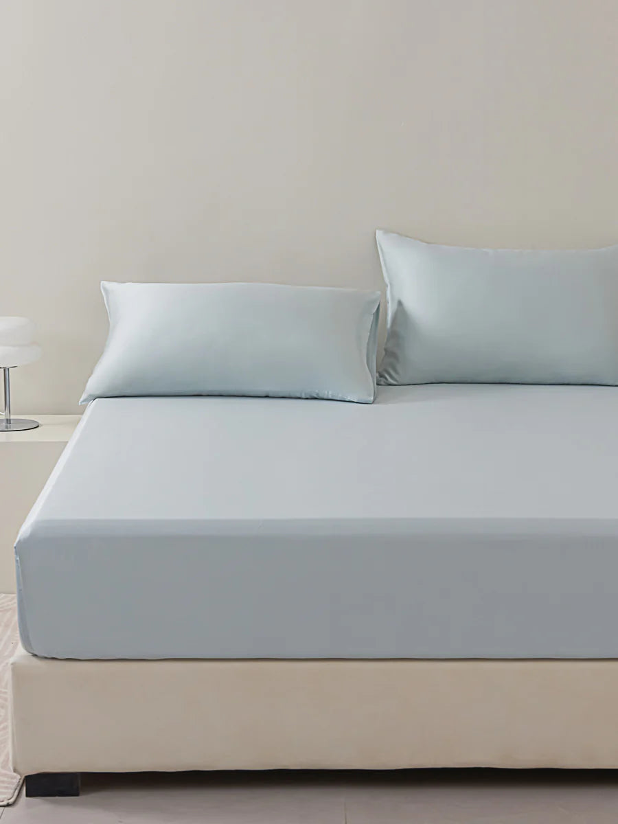 Floating Blue Tencel™ Fitted Sheet