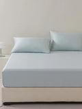 Floating Blue Tencel™ Fitted Sheet