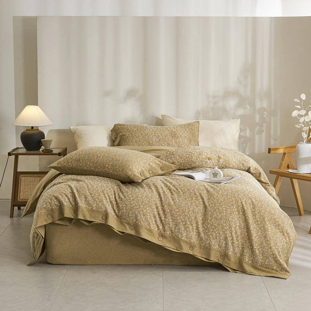 Yelena Classic Cotton Weave Fitted Sheet Set