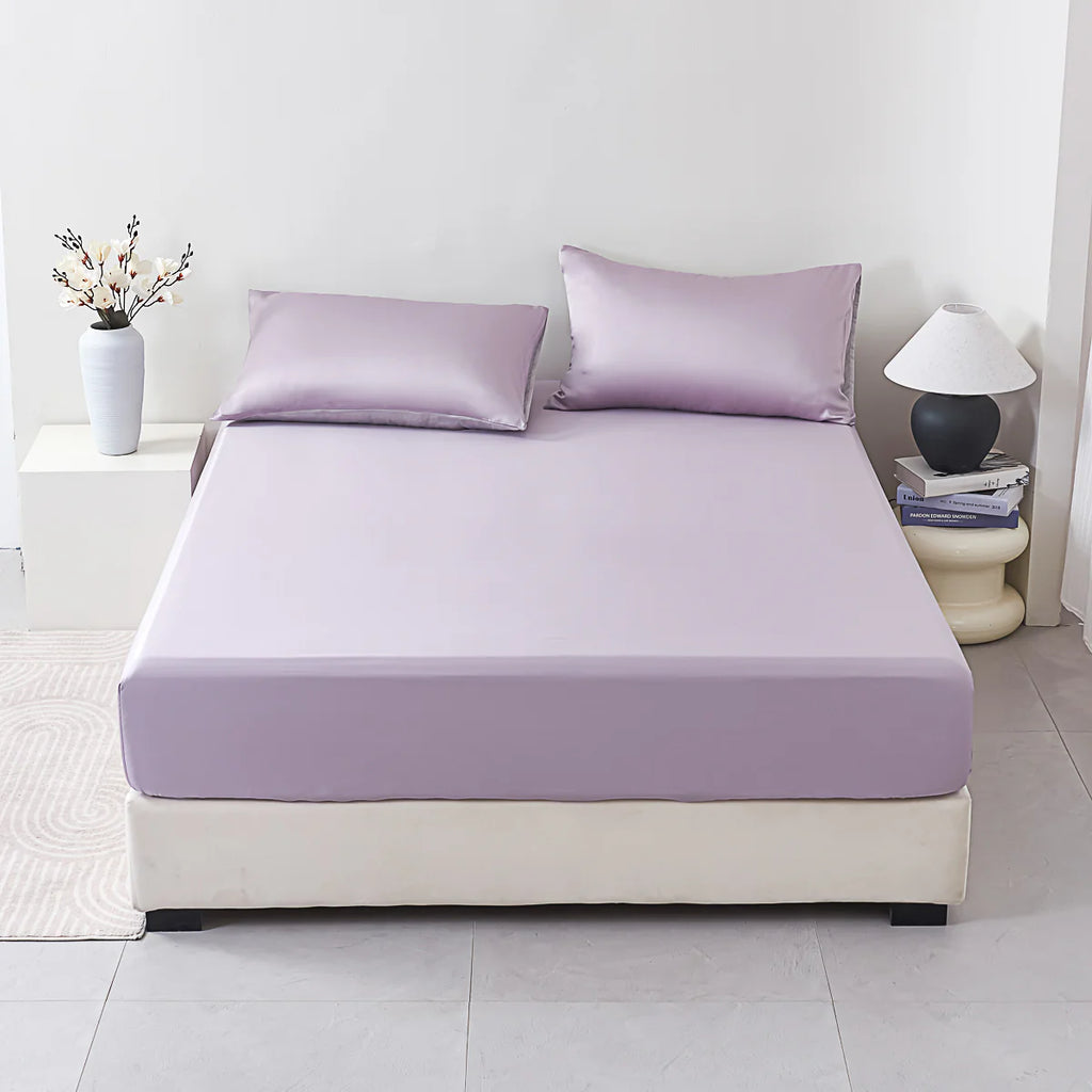 Starry Purple Tencel™ Fitted Sheet Set