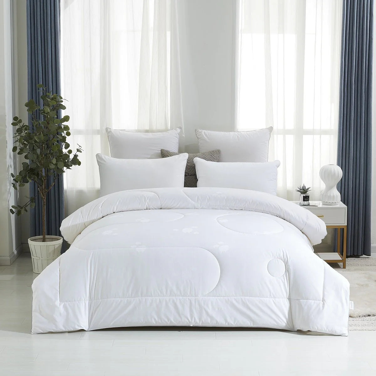 Solid White Extra Weight Australian Wool Winter Duvet Insert