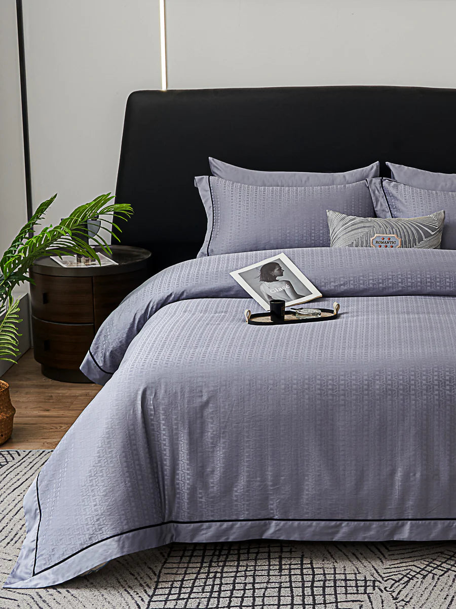 Flandy Jacquard Premium Cotton Fitted Sheet Set