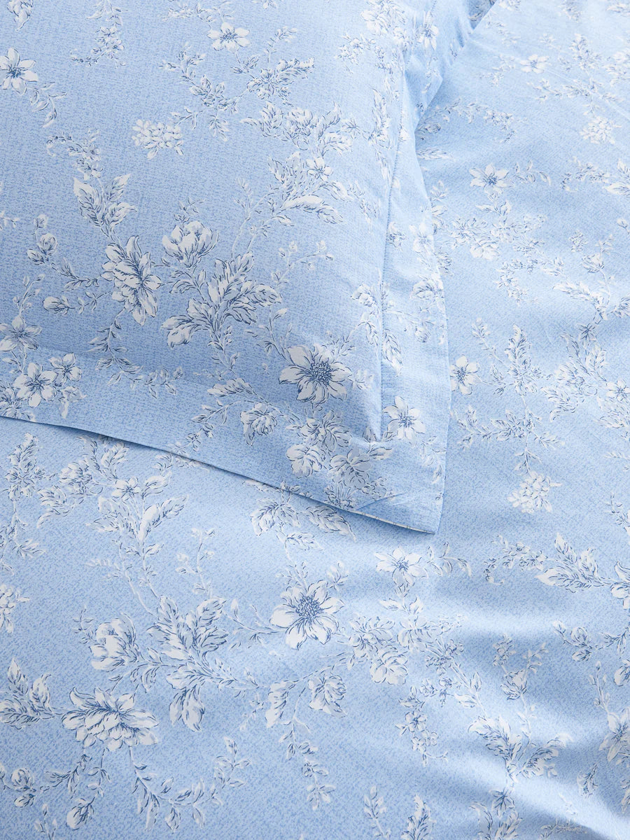 Aria Cotton Bedskirt Duvet Cover Set