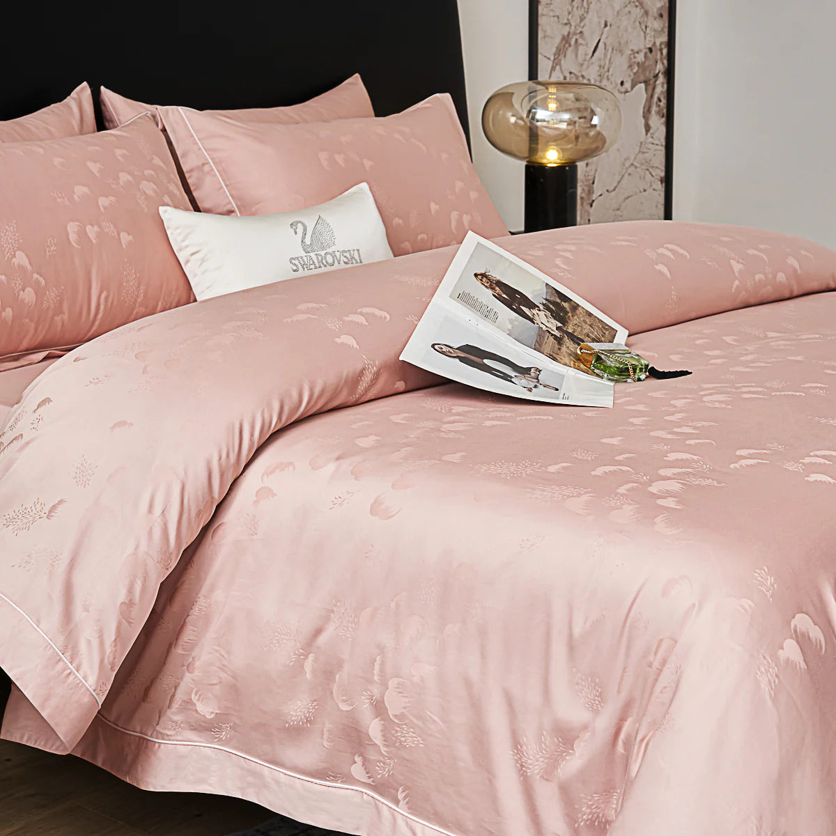 Freya Jacquard Premium Cotton Fitted Sheet Set