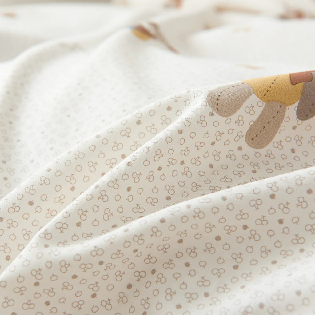 Tara Cotton Fitted Sheet Duvet Cover Set