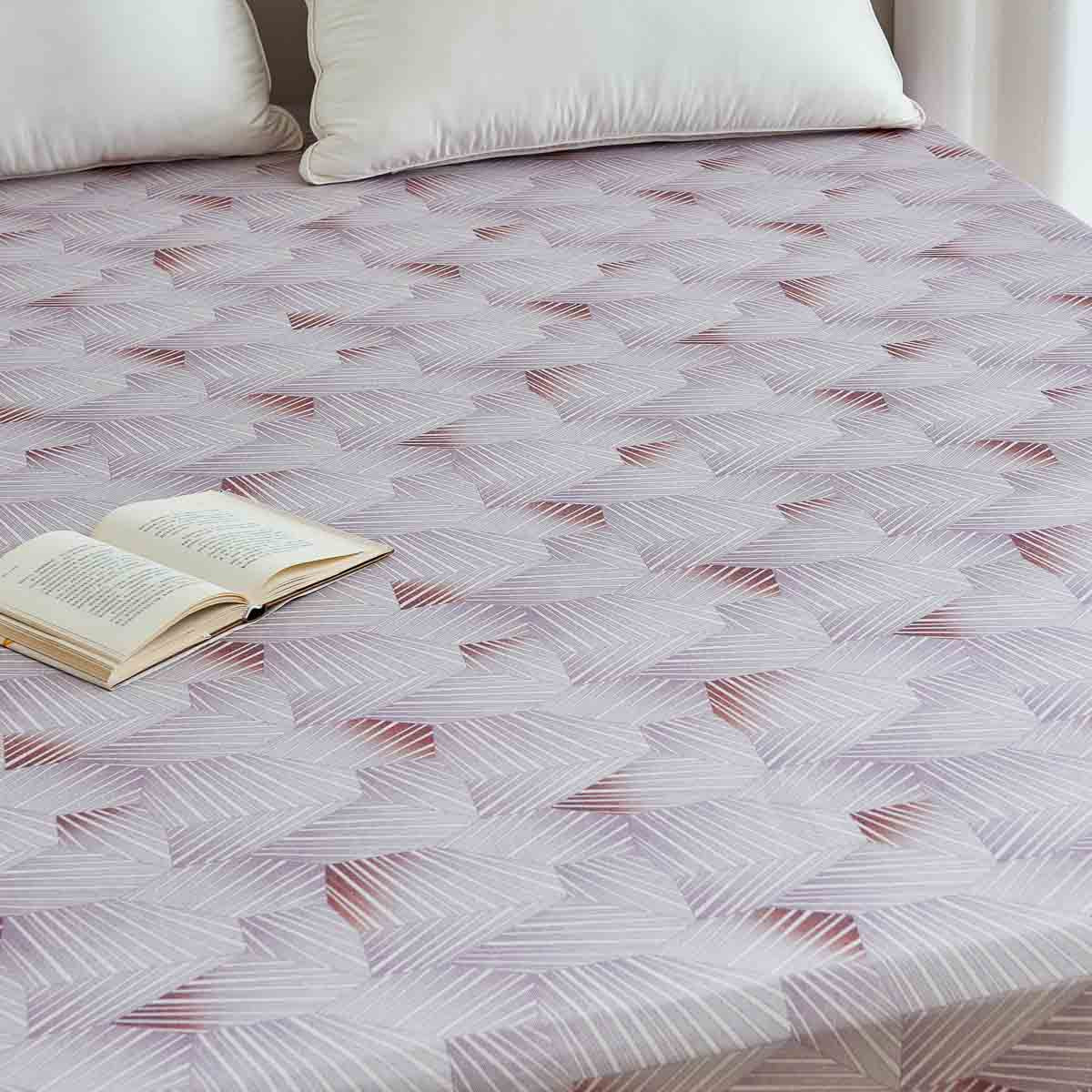 Earth Tan Premium Cotton Fitted Sheet