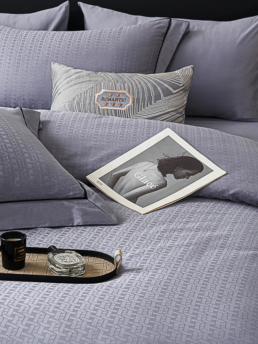 Flandy Jacquard Premium Cotton Fitted Sheet Set