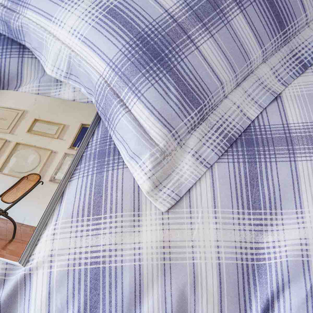 Jasper Plaid Brushed Cotton Fitted Sheet Set