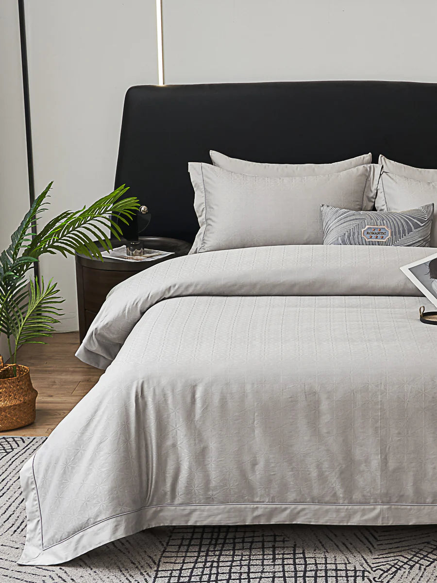 Troy Jacquard Premium Cotton Fitted Sheet Set