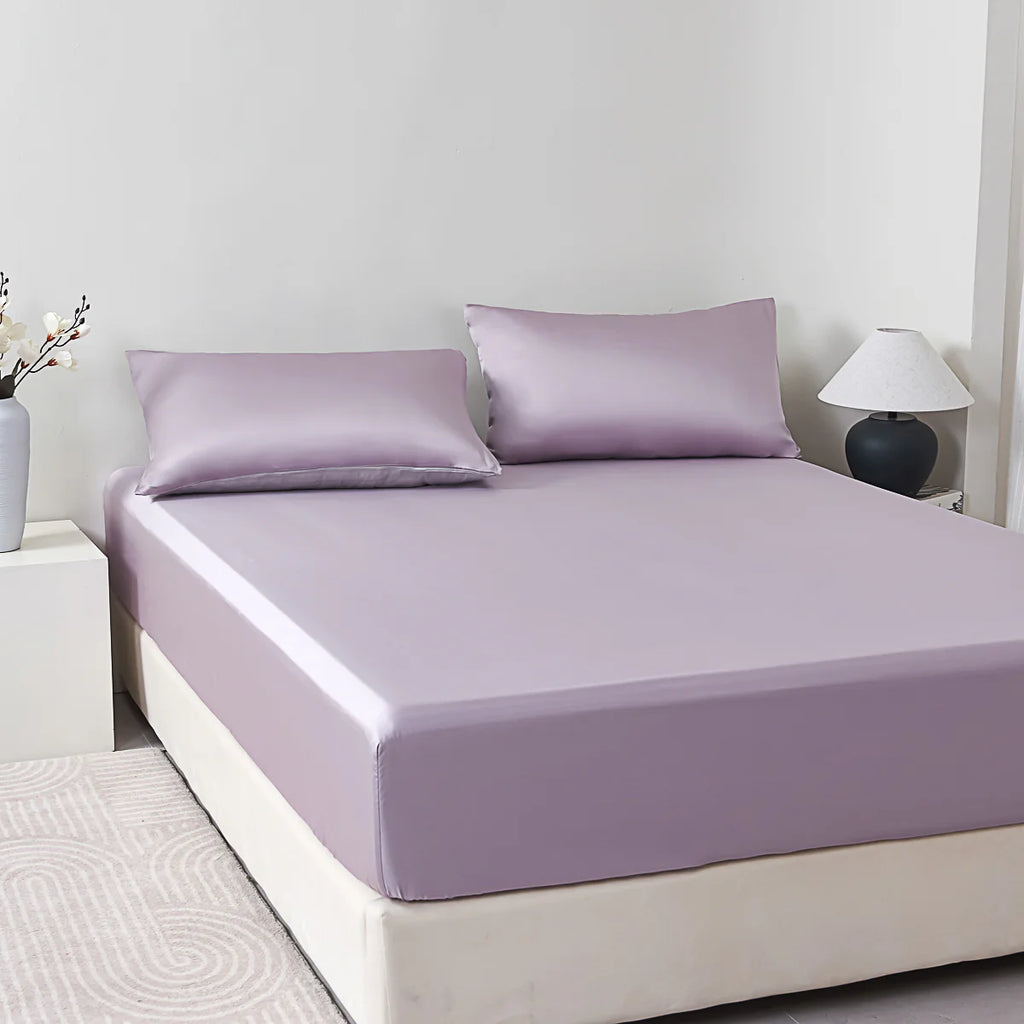 Starry Purple Tencel™ Fitted Sheet Set
