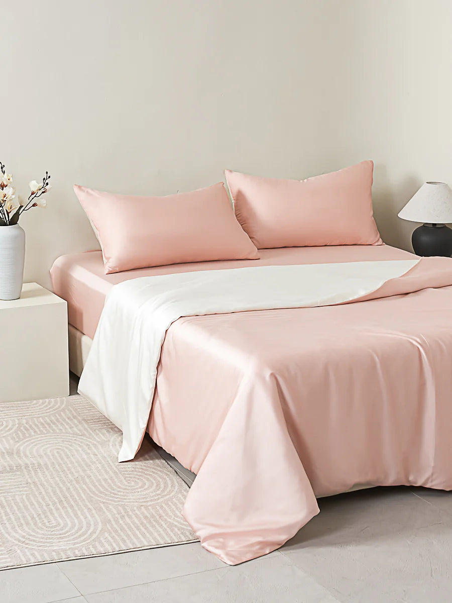 Water Pink Tencel™ Fitted Sheet Set