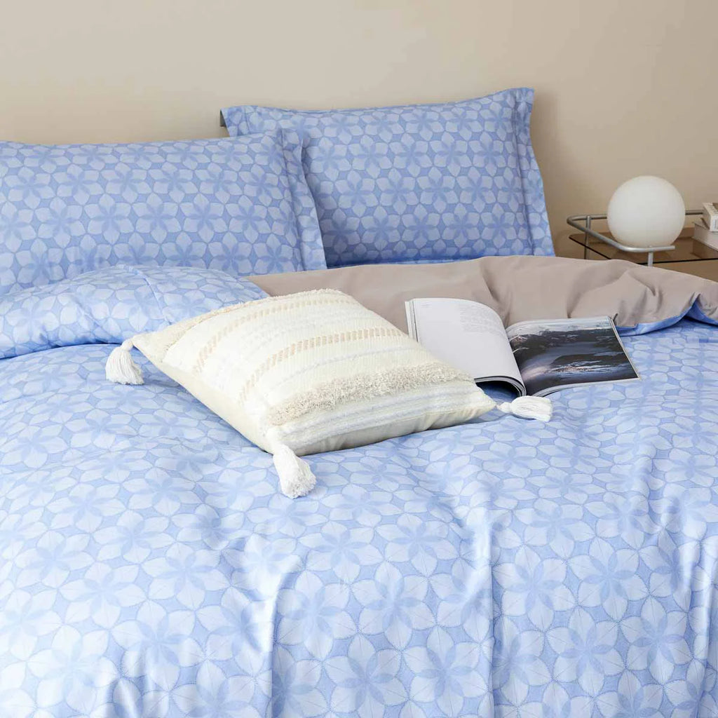 Paloma Pattern Brushed Cotton Fitted Sheet Set