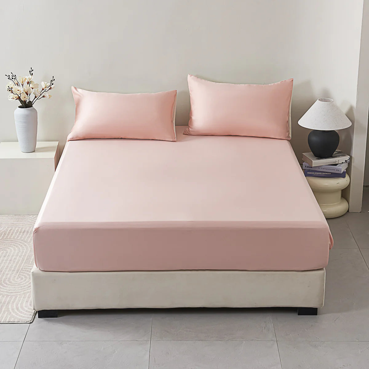 Water Pink Tencel™ Fitted Sheet Set
