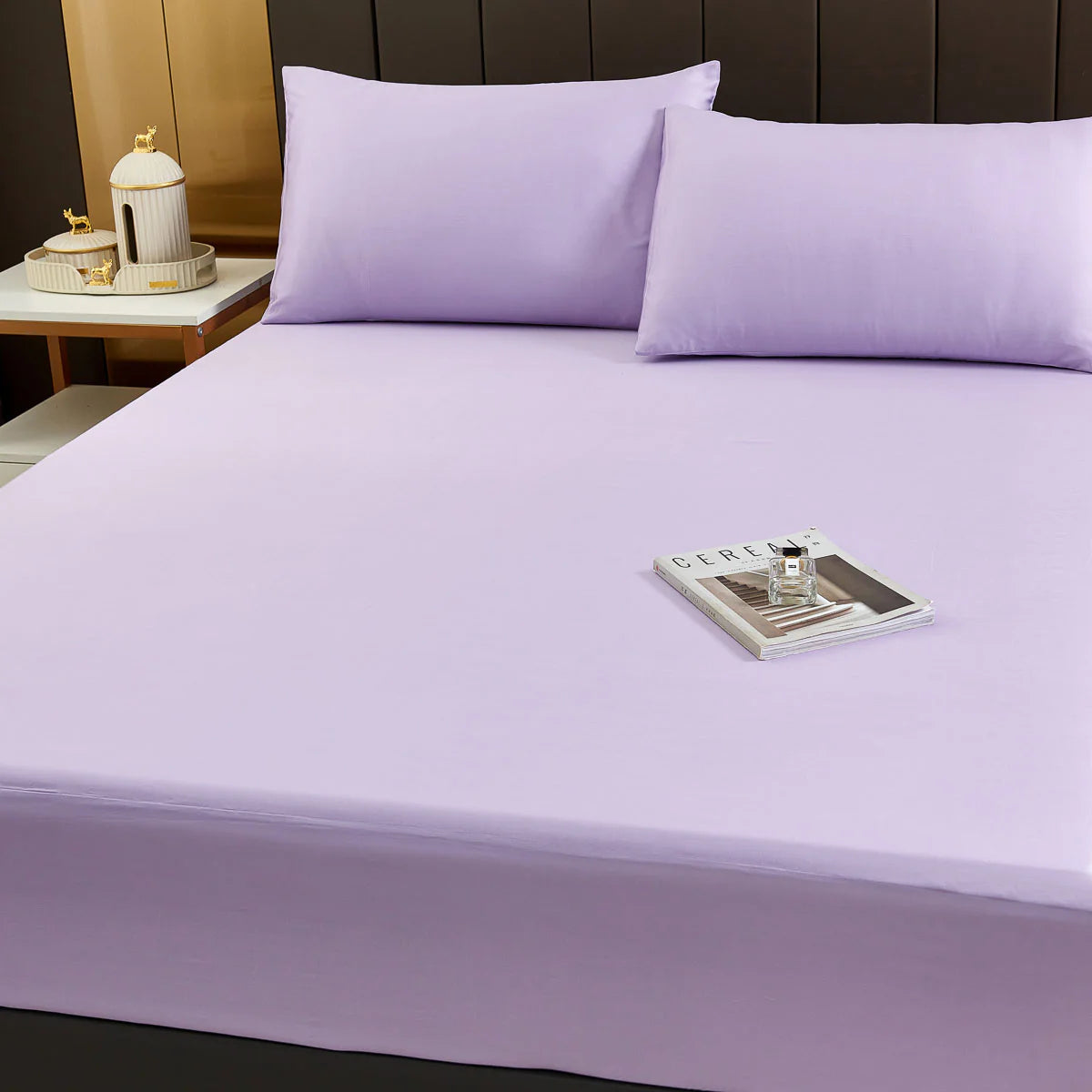 Orchid Purple Solid Color TENCEL™ Lyocell Fitted Sheet