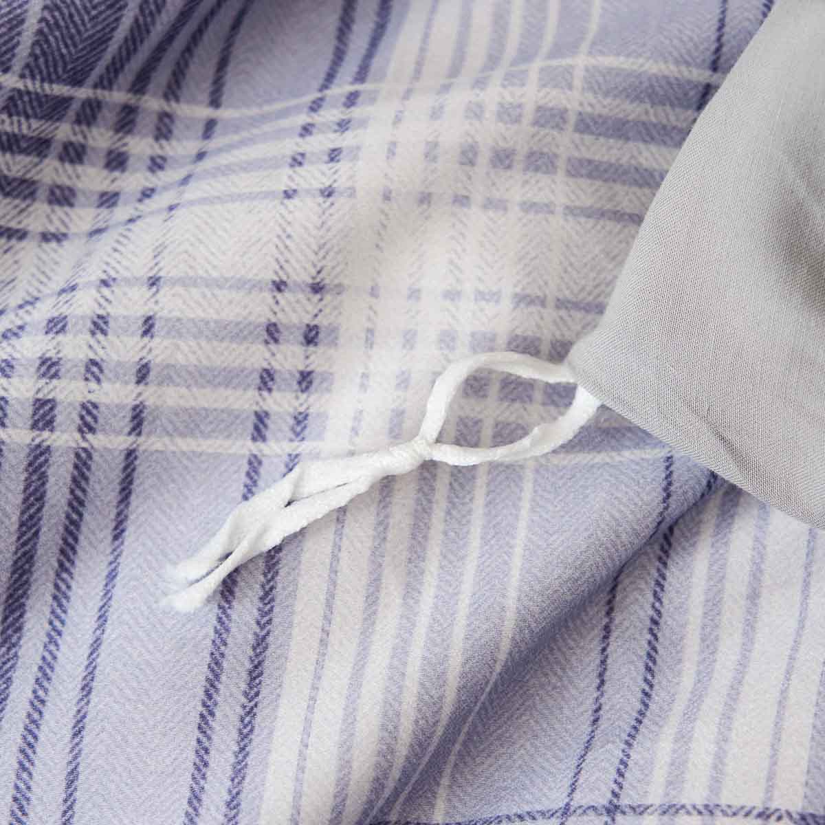 Jasper Plaid Brushed Cotton Fitted Sheet Set