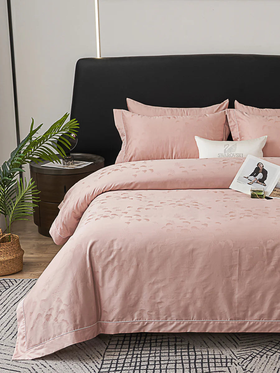 Freya Jacquard Premium Cotton Fitted Sheet Set