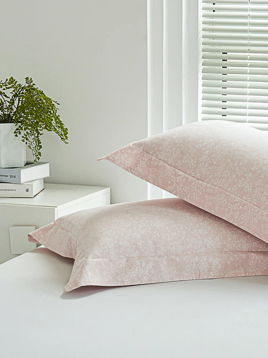 Kai Jade Pink Cotton Standard Pillow Sham x2p
