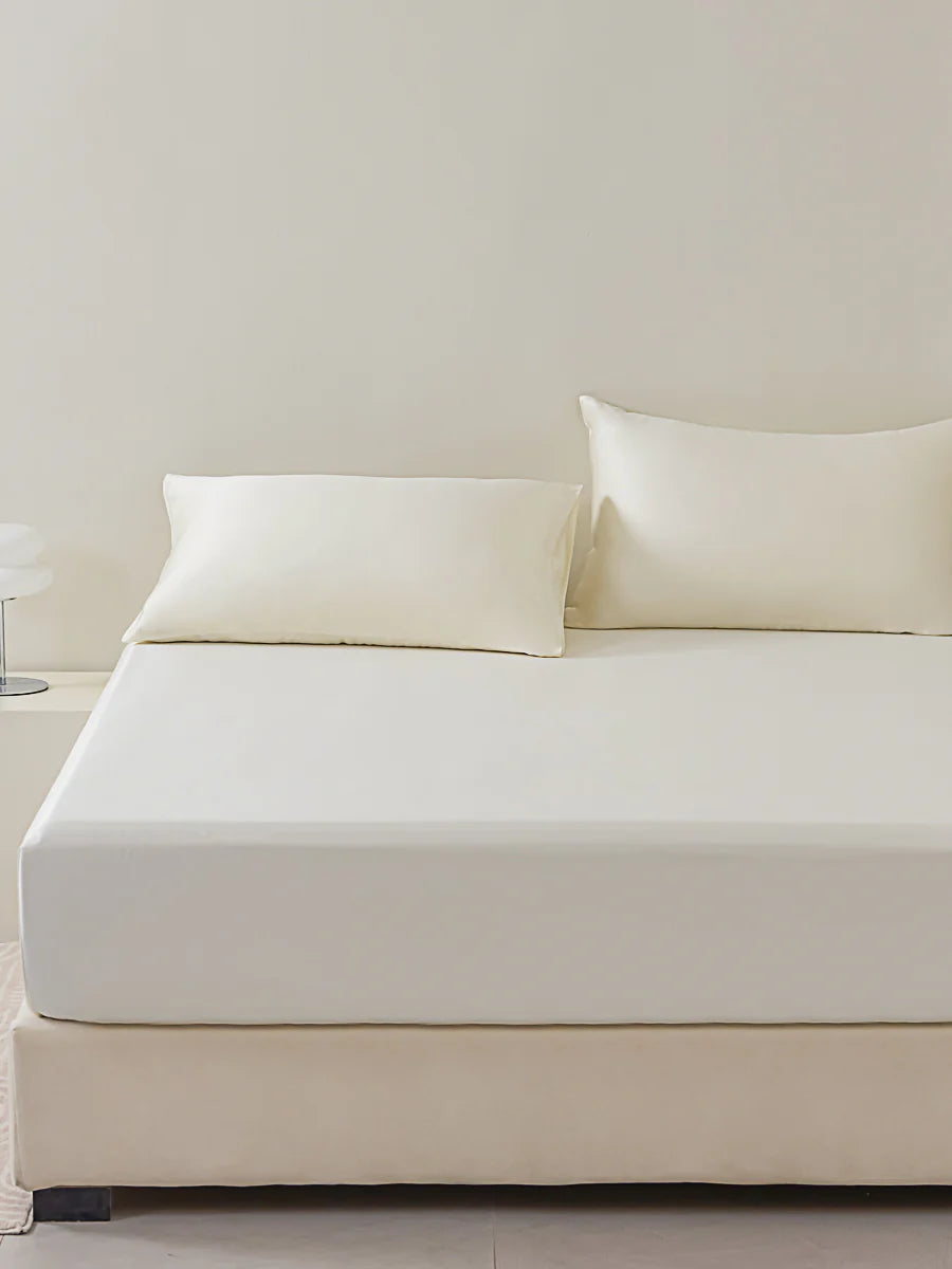 Lily White Tencel™ Fitted Sheet