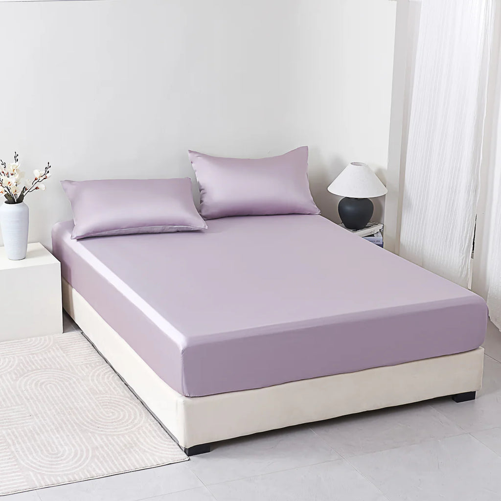 Starry Purple Tencel™ Fitted Sheet Set