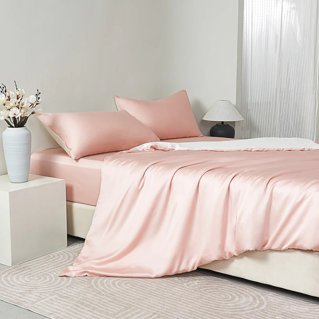 Water Pink Tencel™ Fitted Sheet Set