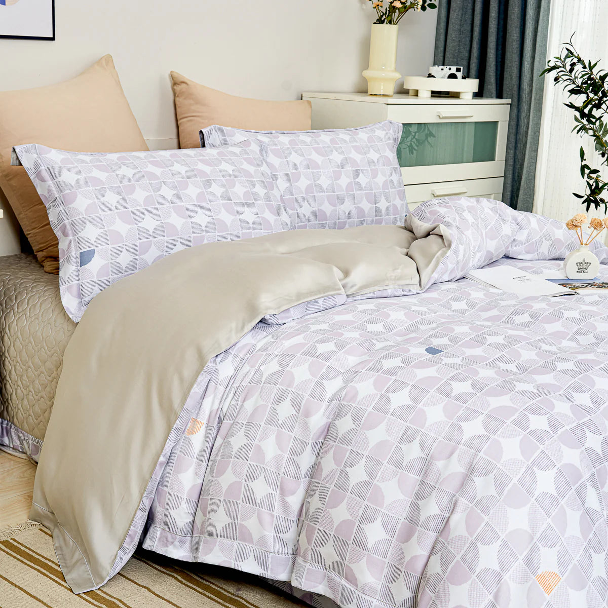 Enzo Pattern TENCEL™ Lyocell Pillow Sham Set