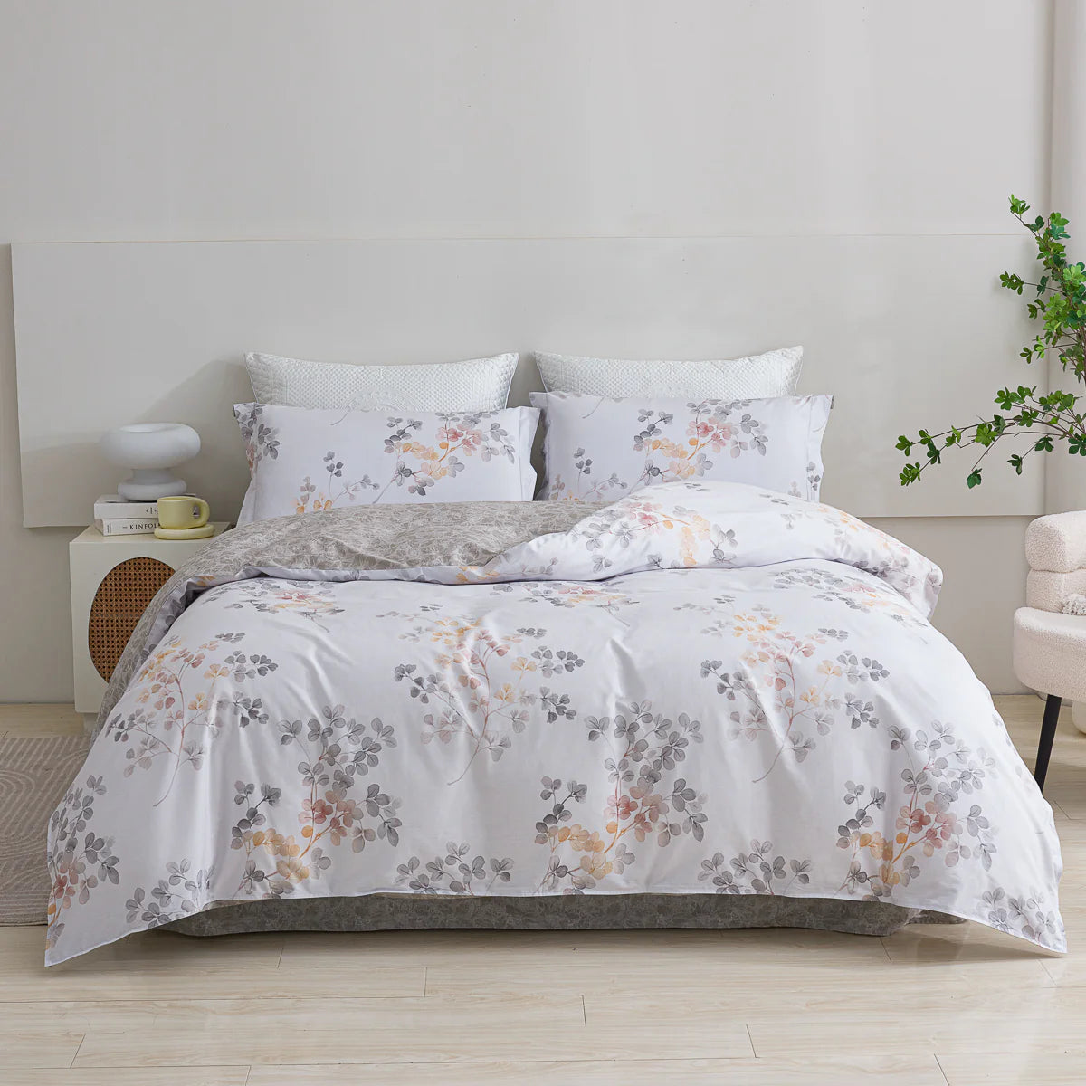 Goya Cotton Bedskirt Duvet Cover Set