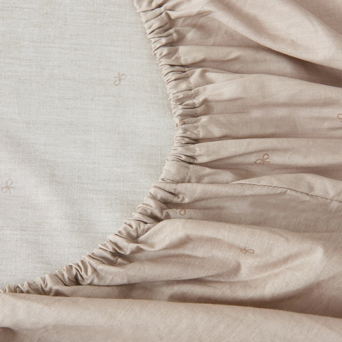 Tara Cotton Fitted Sheet Duvet Cover Set